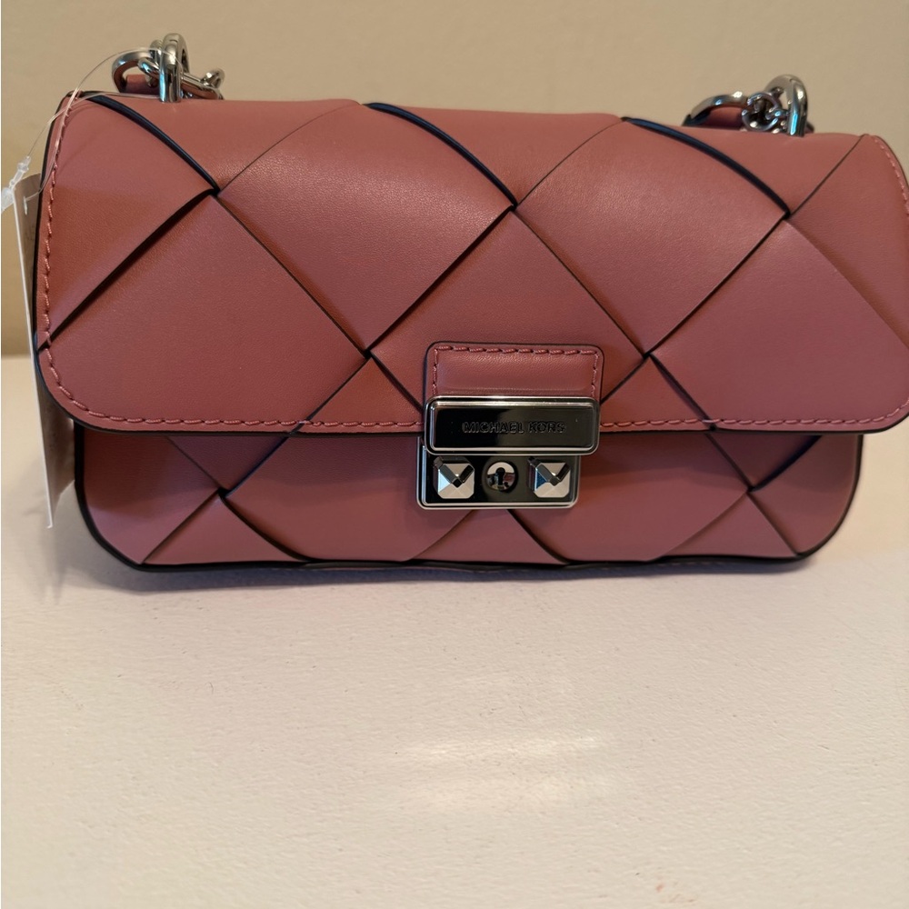 Michael Kors Quilted Pink Crossbody Bag